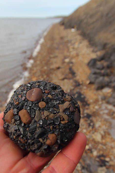 A geological curiosity - the armored mud ball.