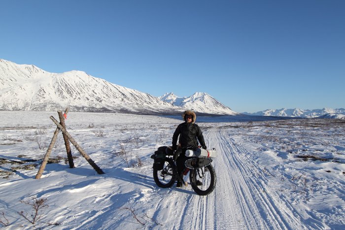 Bjorn Kim and Pierre biking the Iditarod Trail