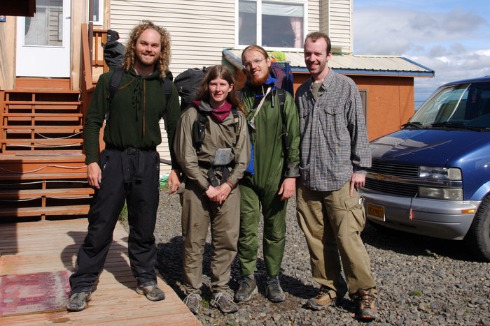 Group photo in Dillingham with Jesse of the Bristol Bay Times.