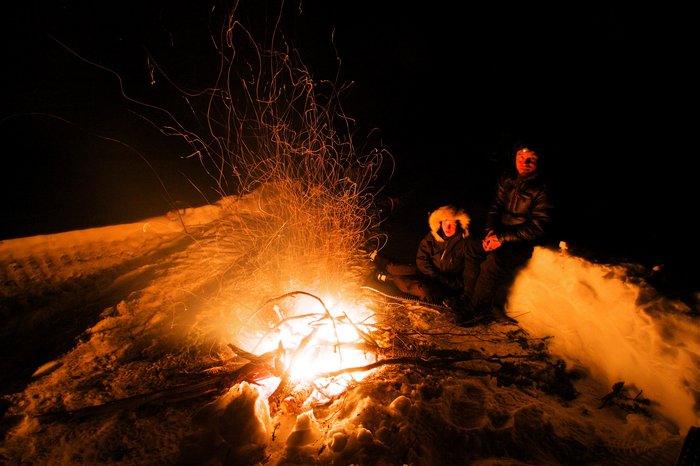 Camping along the Iditarod trail can be amazing; many clear cold nights and an abundance of fire wood make the trail a pure joy to travel on.