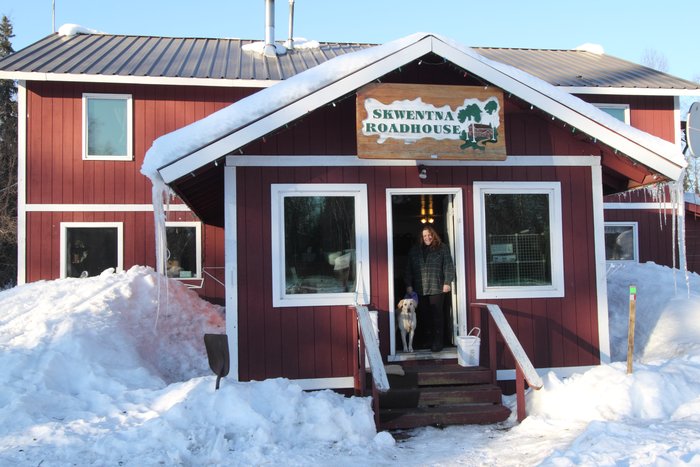 The historic Skwentna Roadhouse, along the Iditarod trail. 
