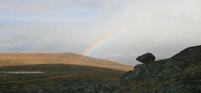 Double Rainbow Over Tundra