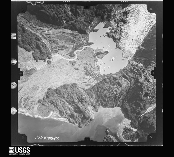 Photo taken during surveys following the 1964 earthquake.