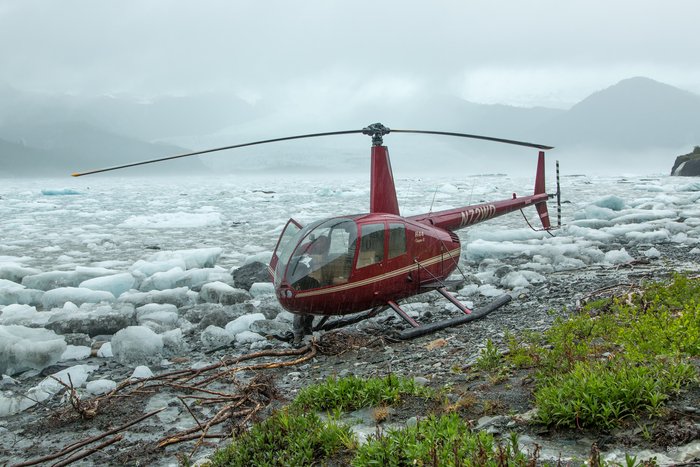Yakutat Coastal Airlines deposits a survey team into Icy Bay to look for evidence of tsunami run-up. In October 2015, a massive landslide generated tsunami swept through much of Icy Bay. The highest watermark was in excess of 600 feet. However, in this area, further down the fjord, the tsunami only reached a few feet high.  