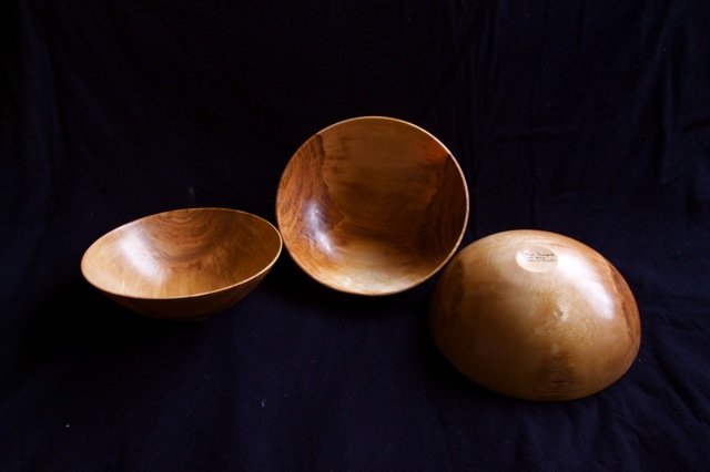 George Overpeck's birch bowls.