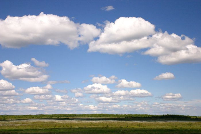 Blue skies over the tundra along the lower Kvichak River.