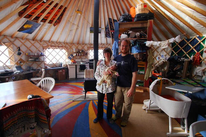 In and around the yurt