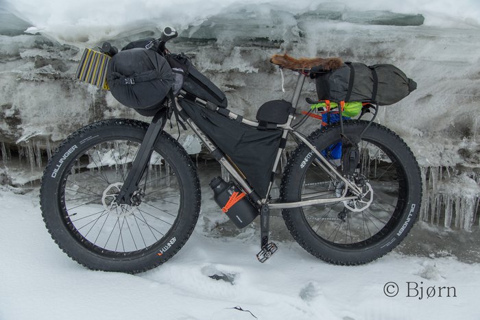 The Carver O'Beast fat-bike is an ellegant and well made bike, perfect for long Alaskan expeditions.  