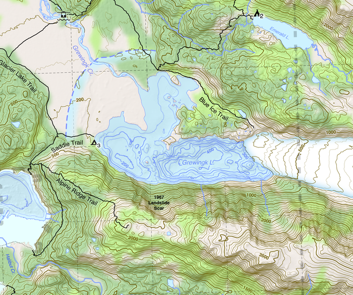 Crop of the summer 2018 version of GTT's <a href="http://www.groundtruthtrekking.org/kachemak-bay-state-park-map/">Kachemak Bay State Park Map</a>.