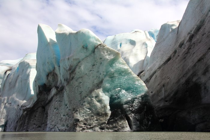 The calving face of Grewingk Glacier