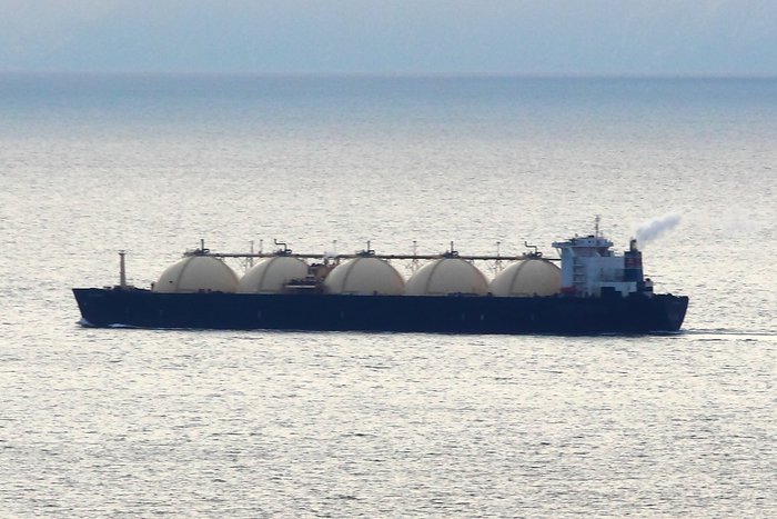 This is not one of our usual large boat visitors.  It's a LNG tanker, but if so it's not one of the pair that have been transiting Cook Inlet for years (the Arctic Spirit and Polar Spirit.)