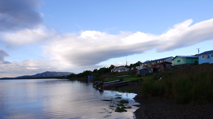 The shoreline of Nondalton village.
