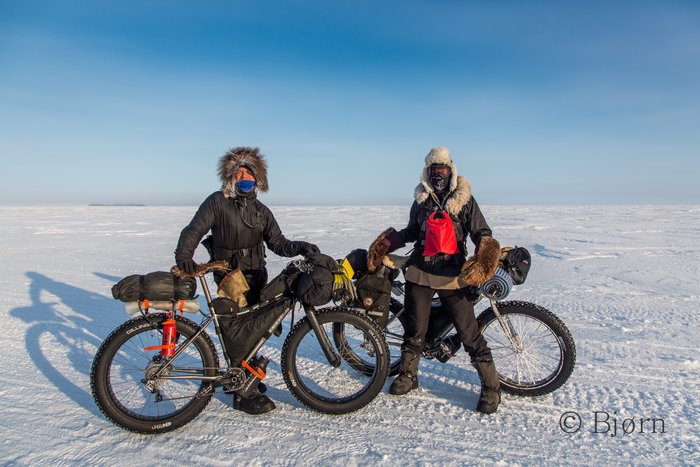 Bjørn and Kim heading north to the arctic circle.