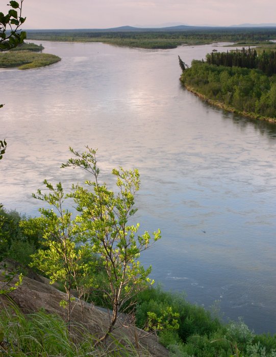 Nushagak River sunset, near the Mulchatna River confluence.