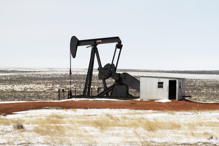 It's not just coal in Wyoming's Powder River Basin.  Unmanned rigs like this pumping out oil dot the countryside.