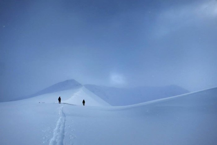 skiing up high - photo Valisa Higman