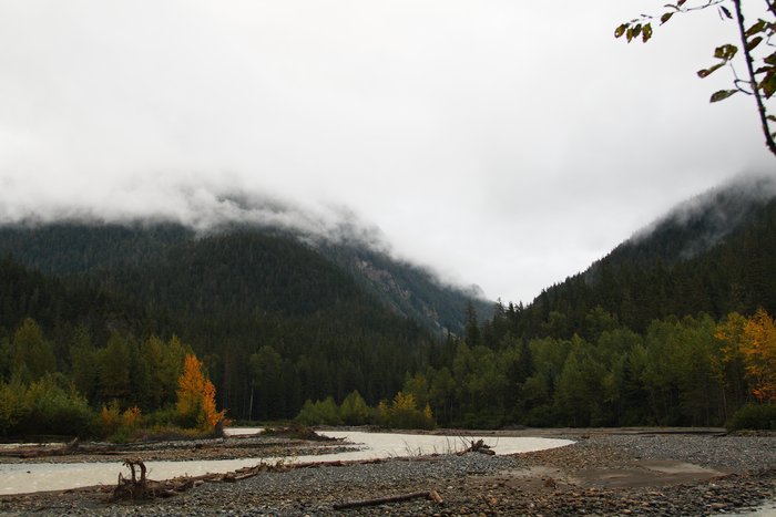 Somewhere up in the mountains,  now obscured by clouds, one of the largest mine proposals in BC is gaining steam.