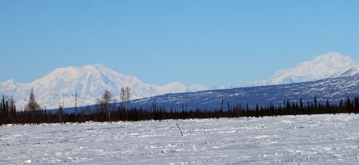 Looking North East from Shell Lake on the Iditarod Trail near the <a href="http://www.groundtruthtrekking.org/webmapper/maps/169/canyon-creek-coal-lease-area/">Canyon Creek Coal Lease Area</a>.