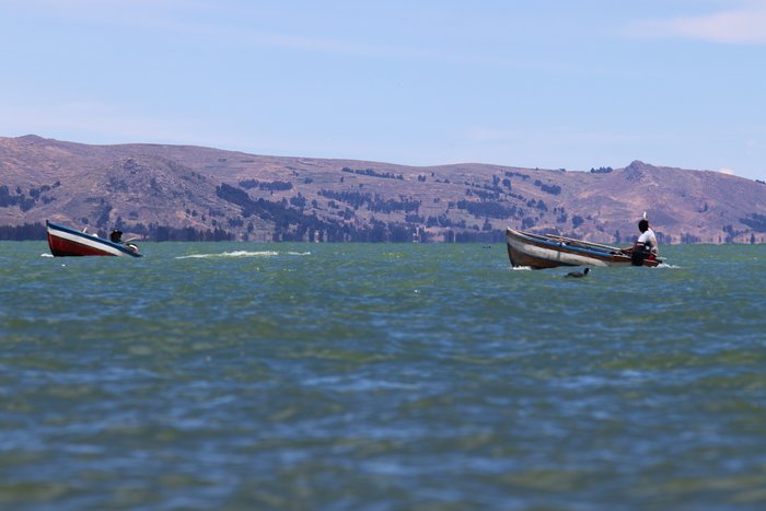 Finely built wooden boats are still widely in use on Lake Titicaca, especially by small-scale fishermen.
